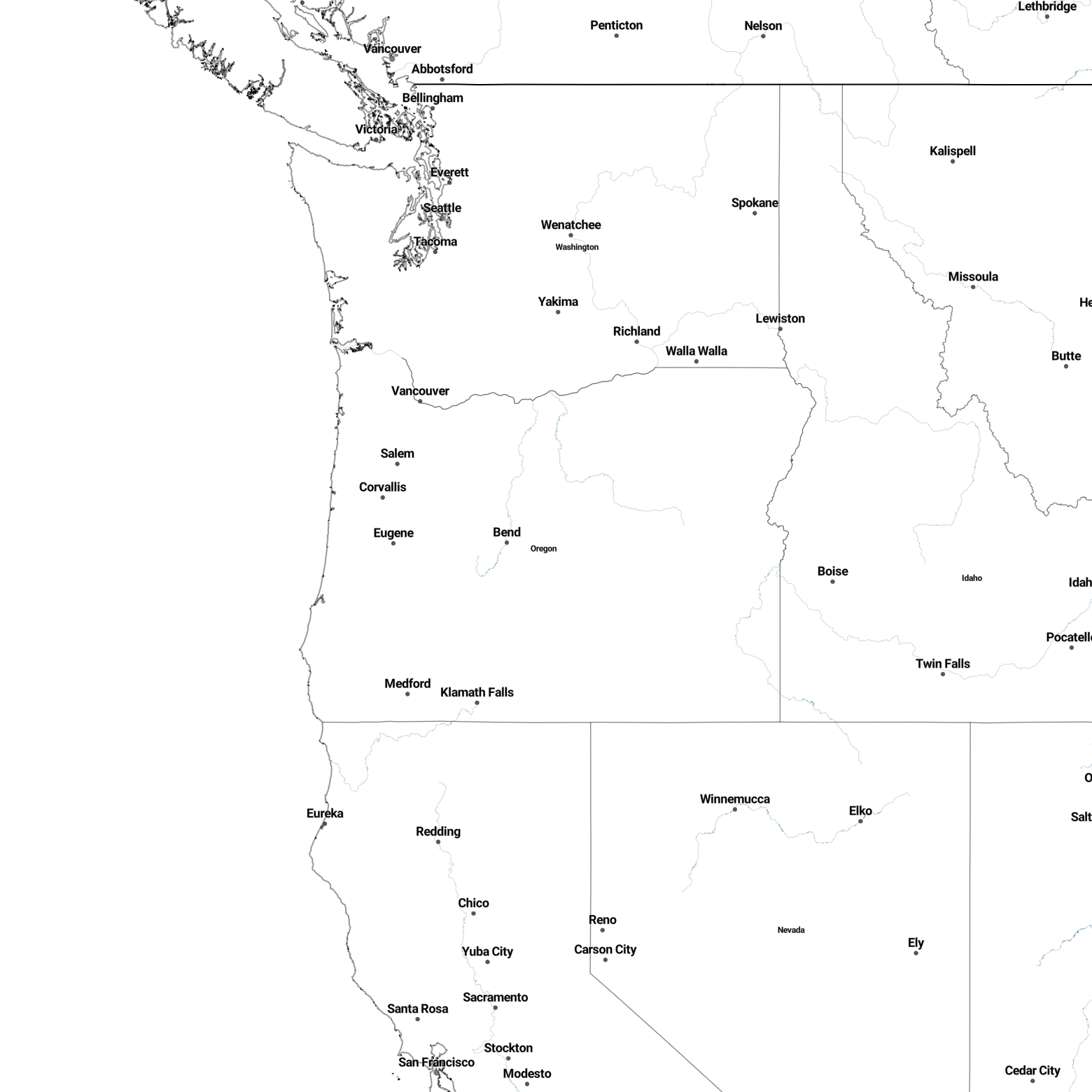 Country borders