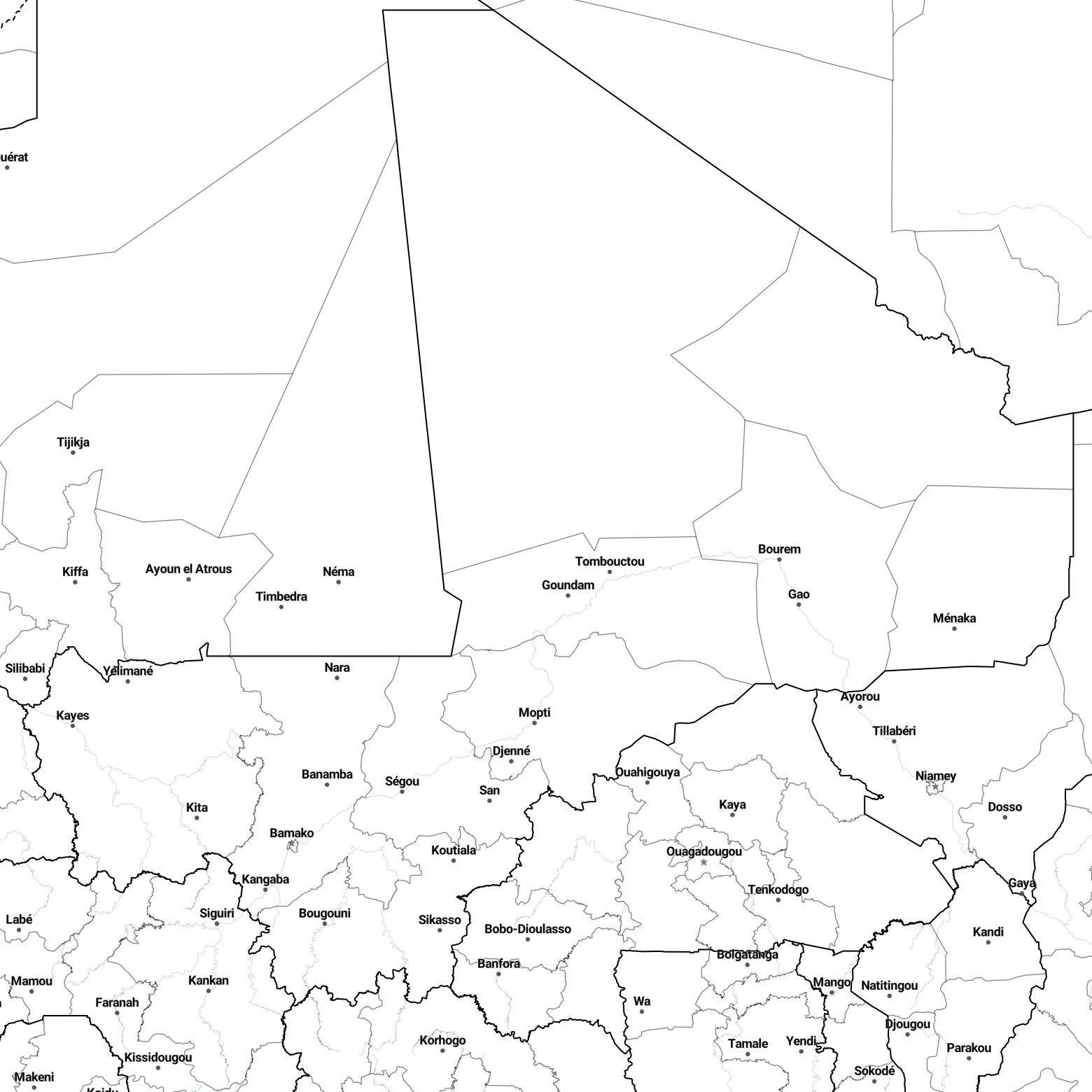 Country borders