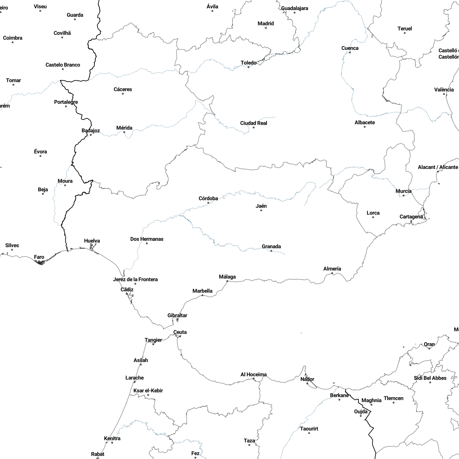 Country borders