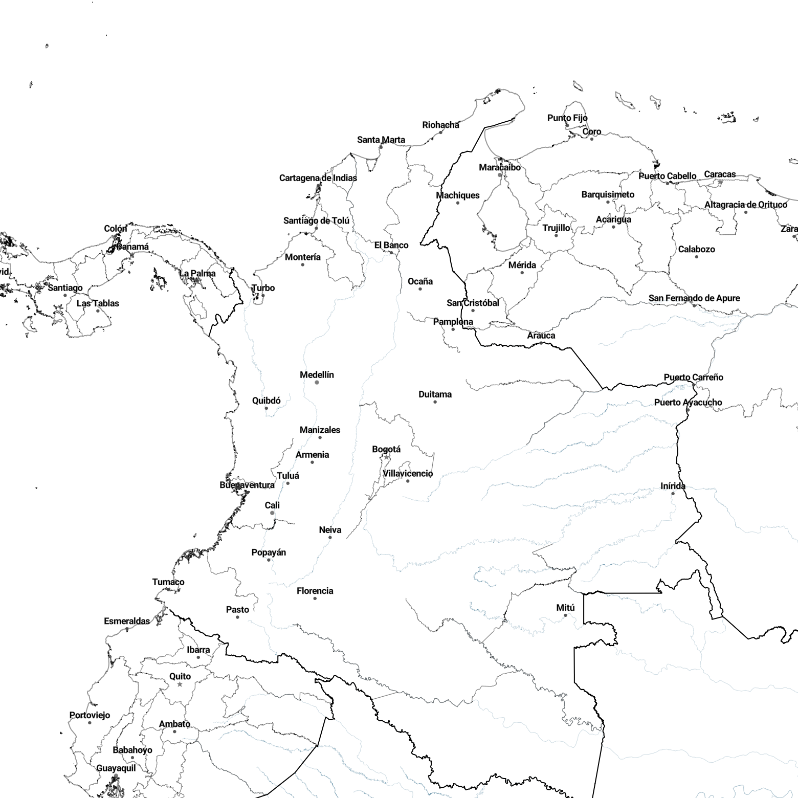Country borders