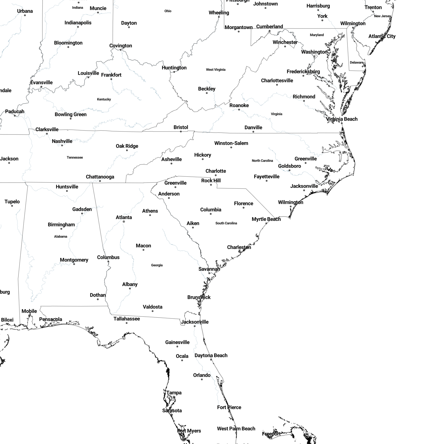 Country borders