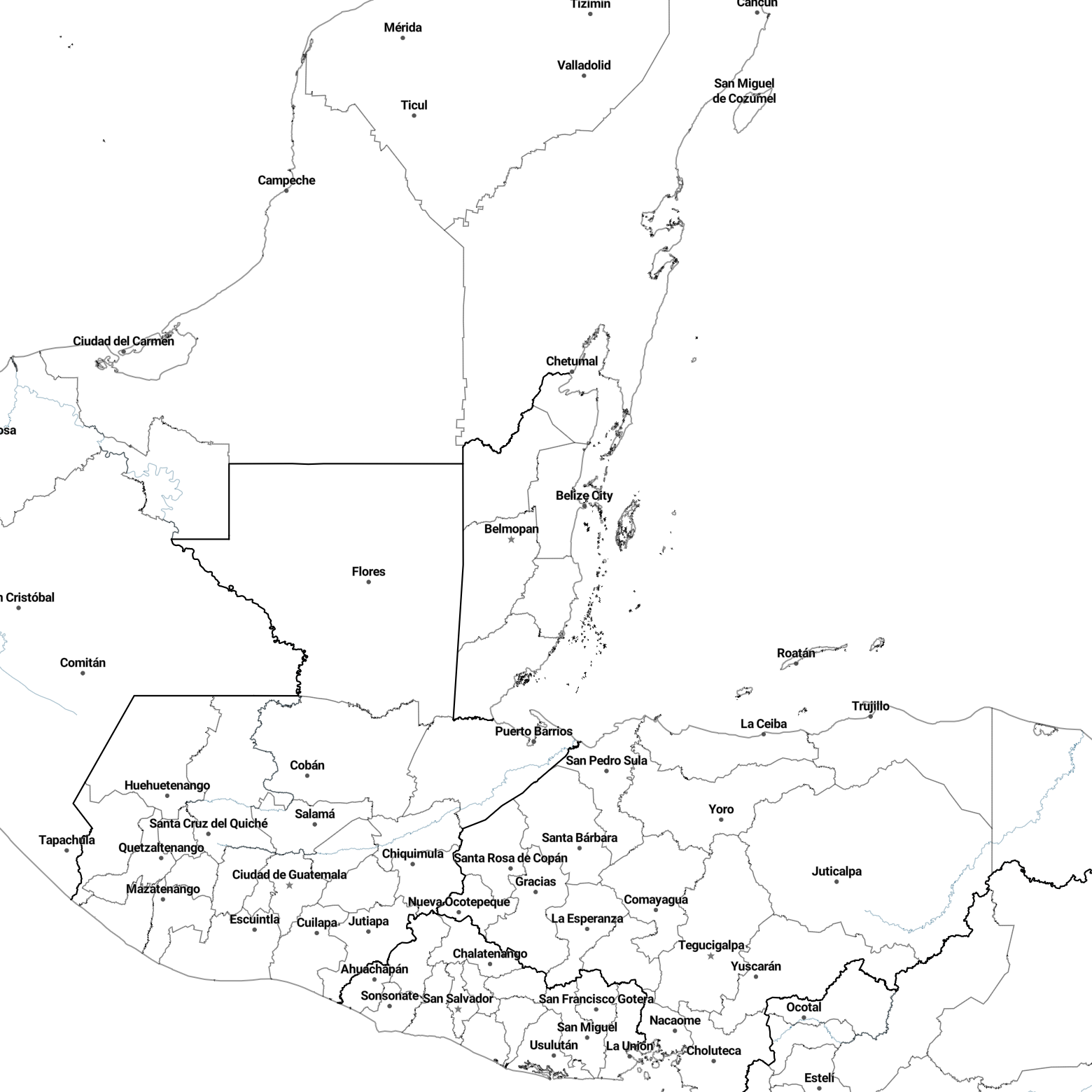 Country borders