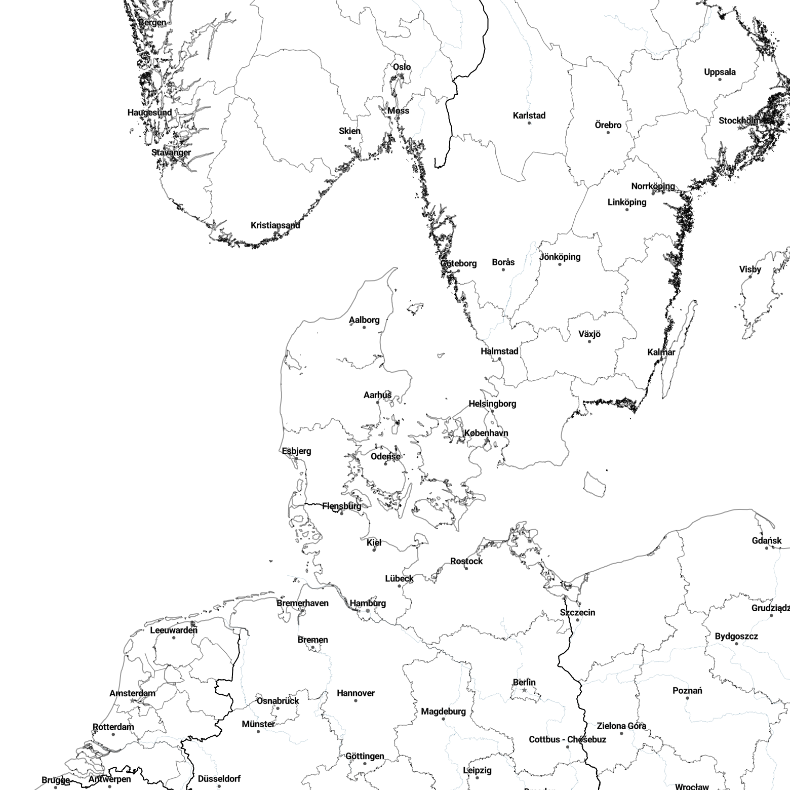 Country borders