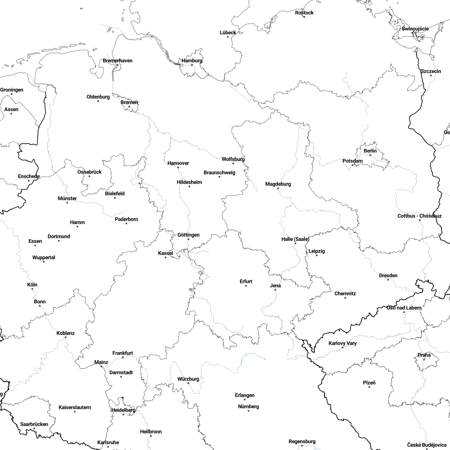 Country borders