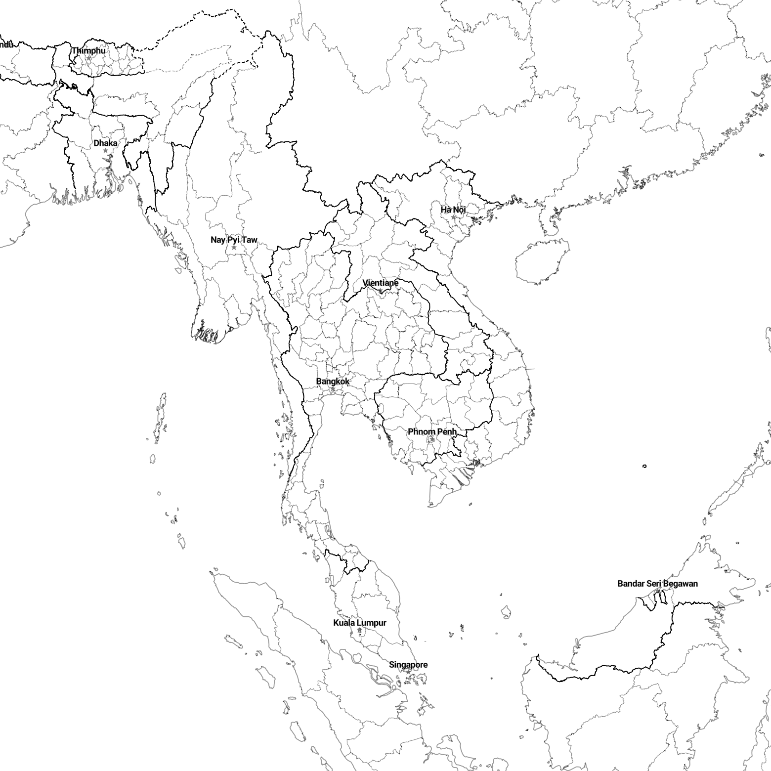Country borders