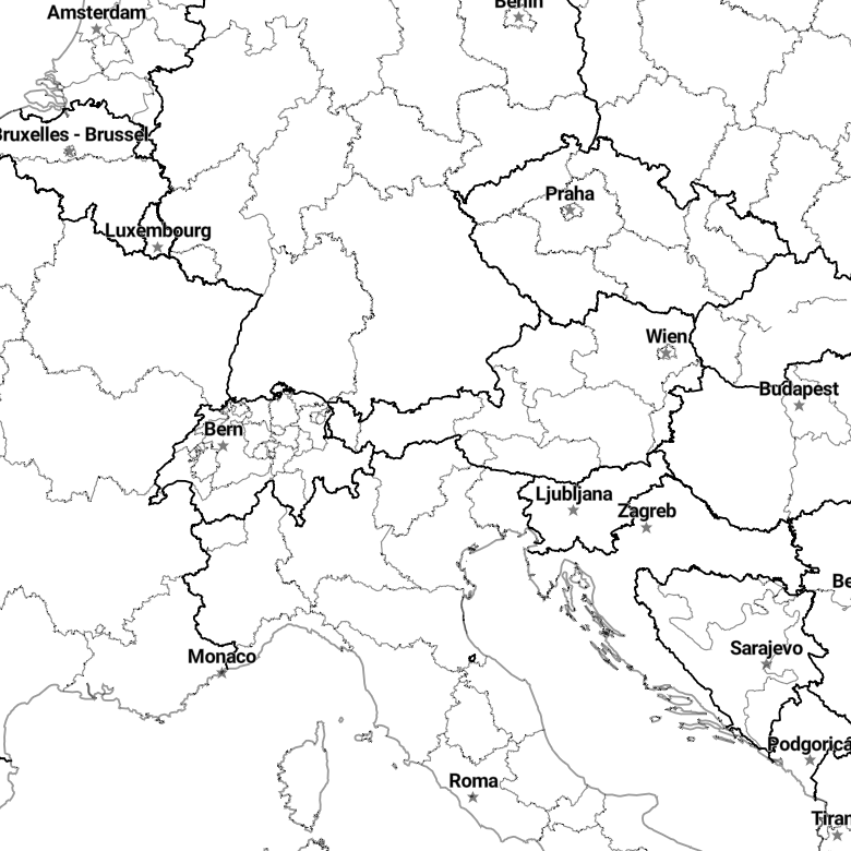 Country borders