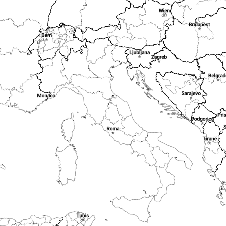 Country borders