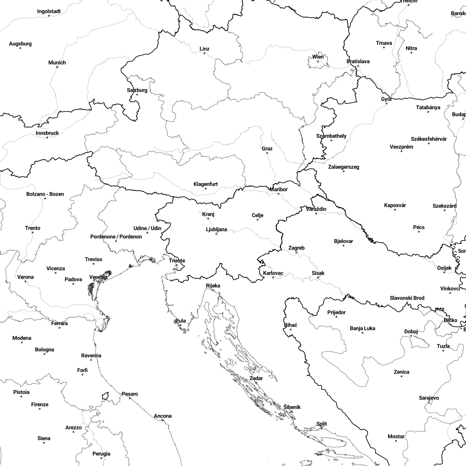 Country borders
