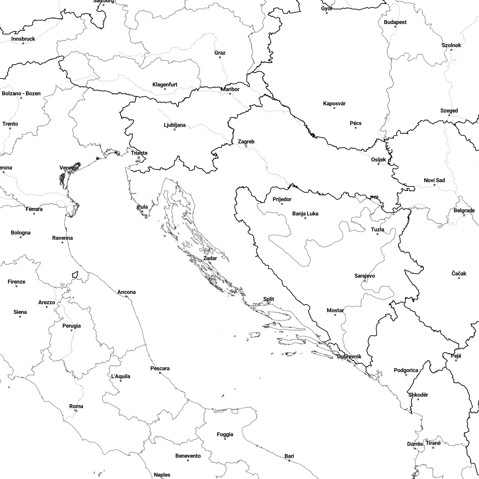 Country borders