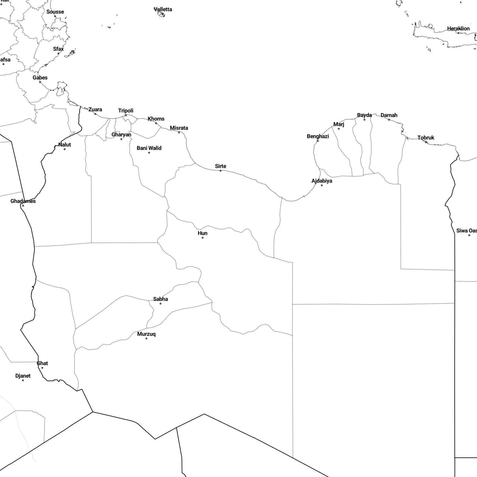 Country borders