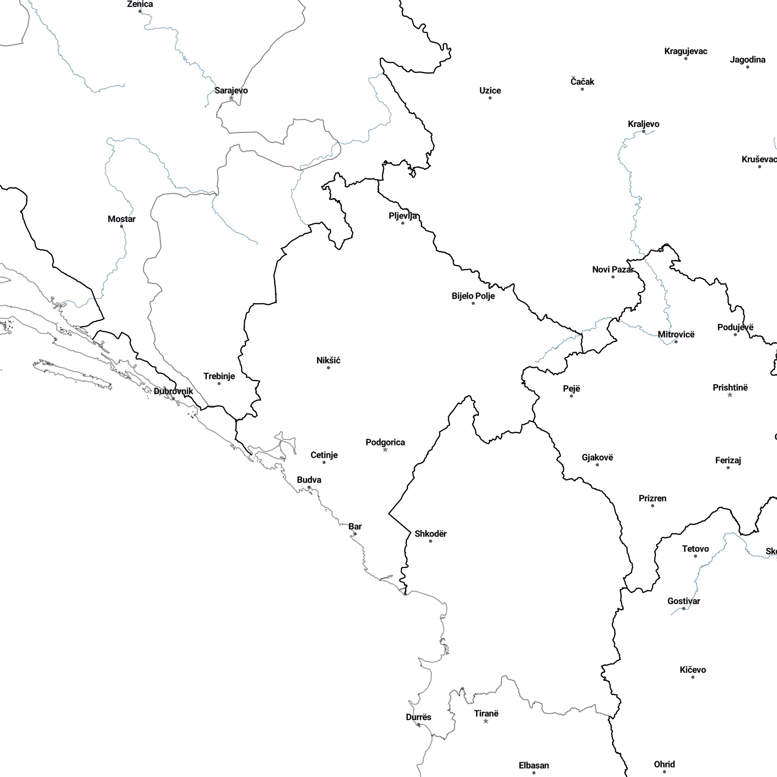 Country borders