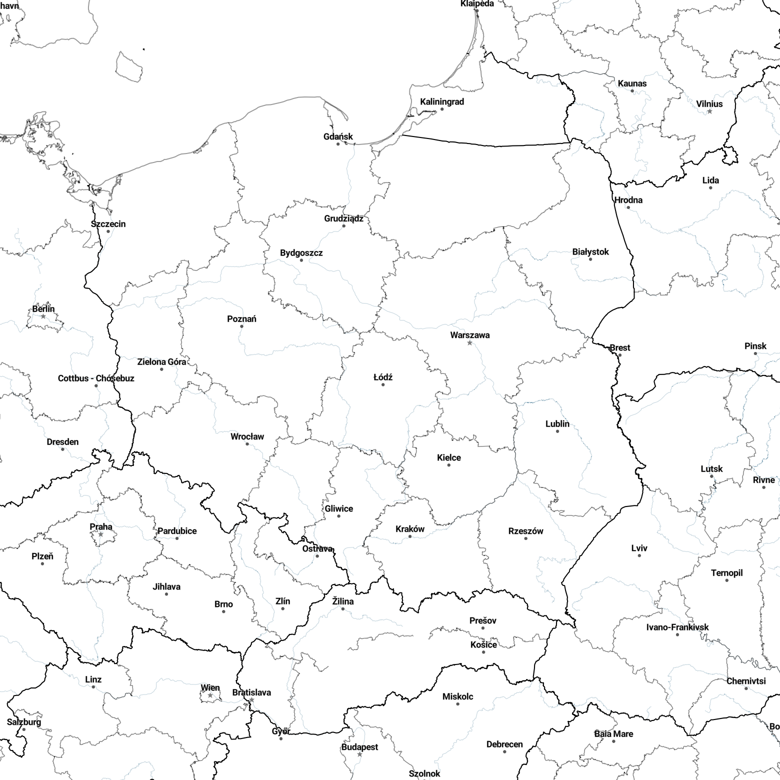 Country borders