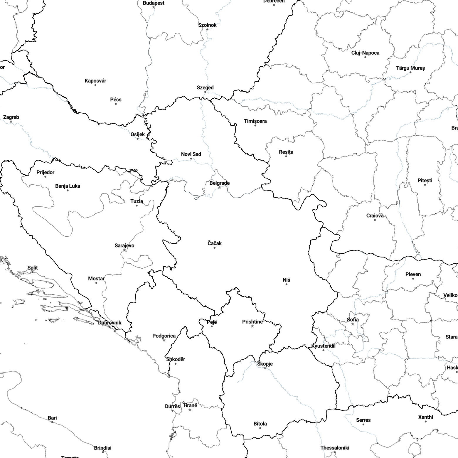 Country borders