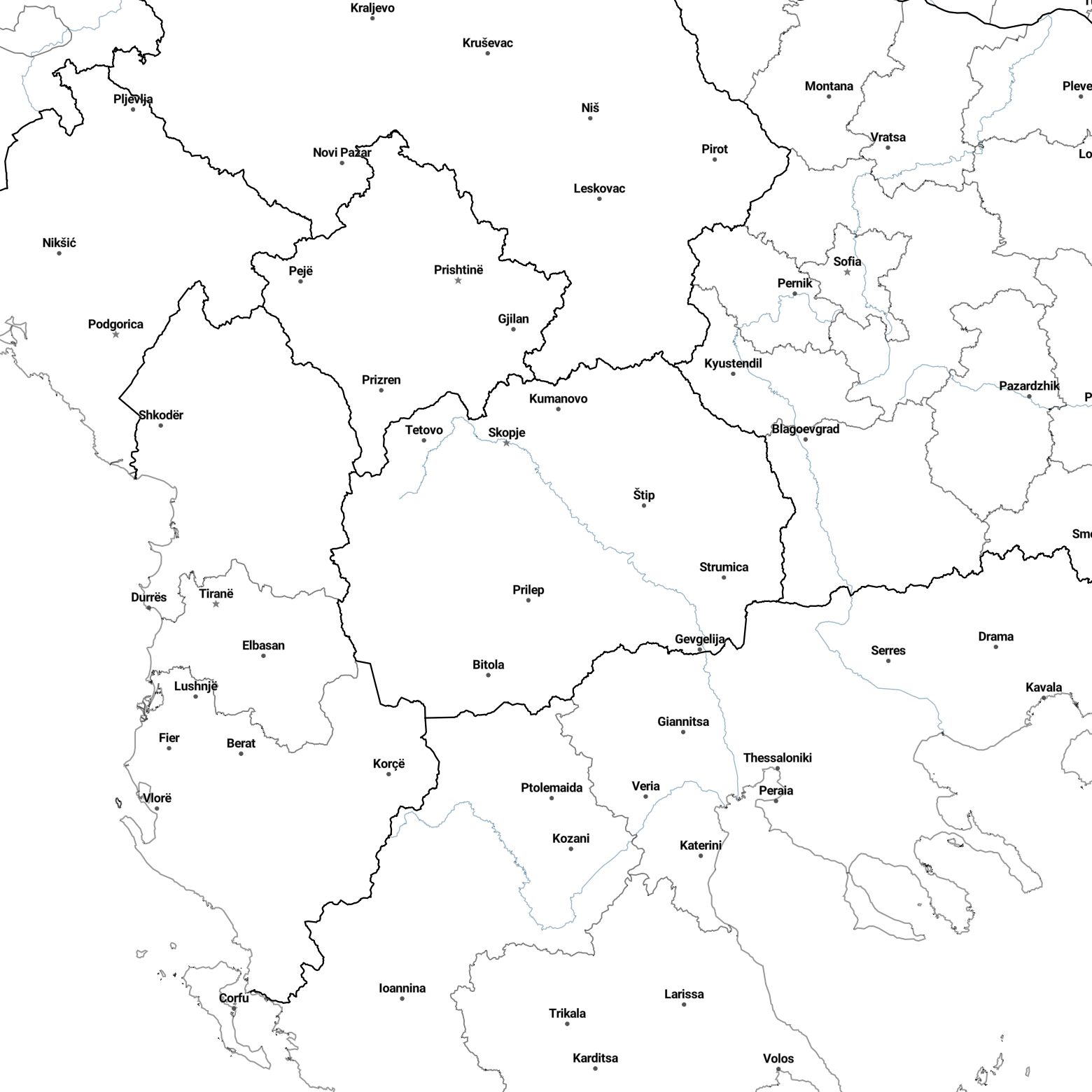 Country borders