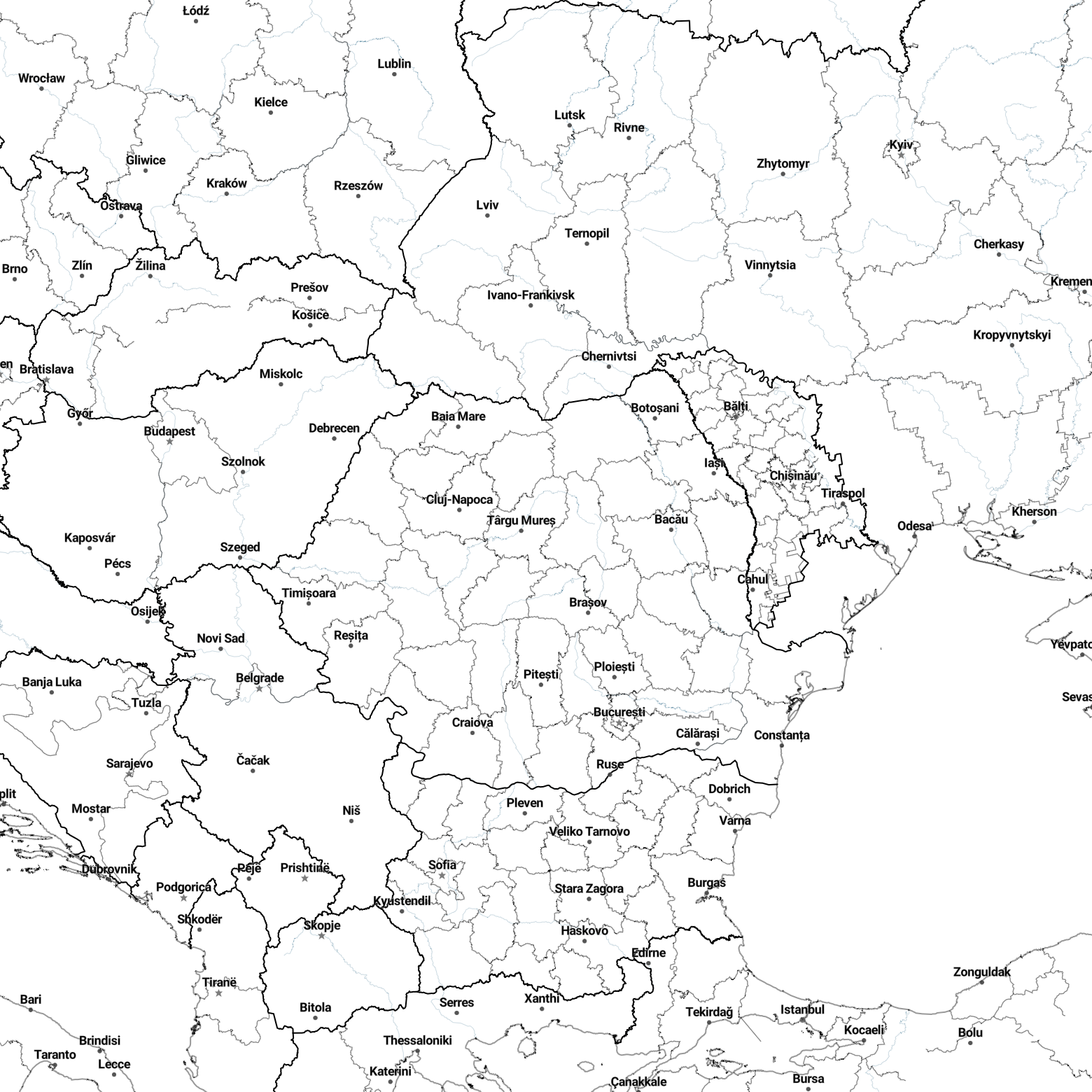Country borders