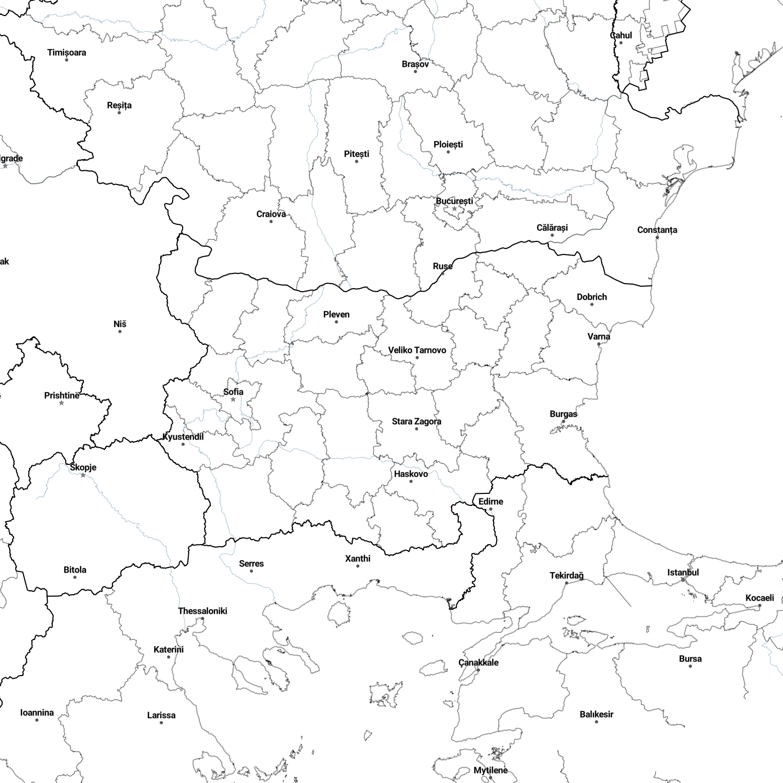 Country borders