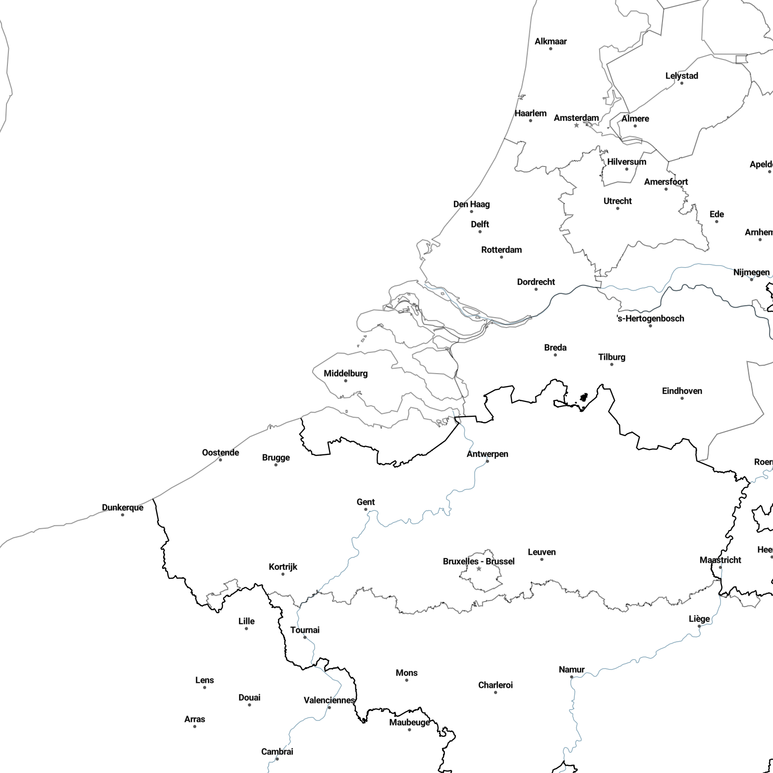Country borders