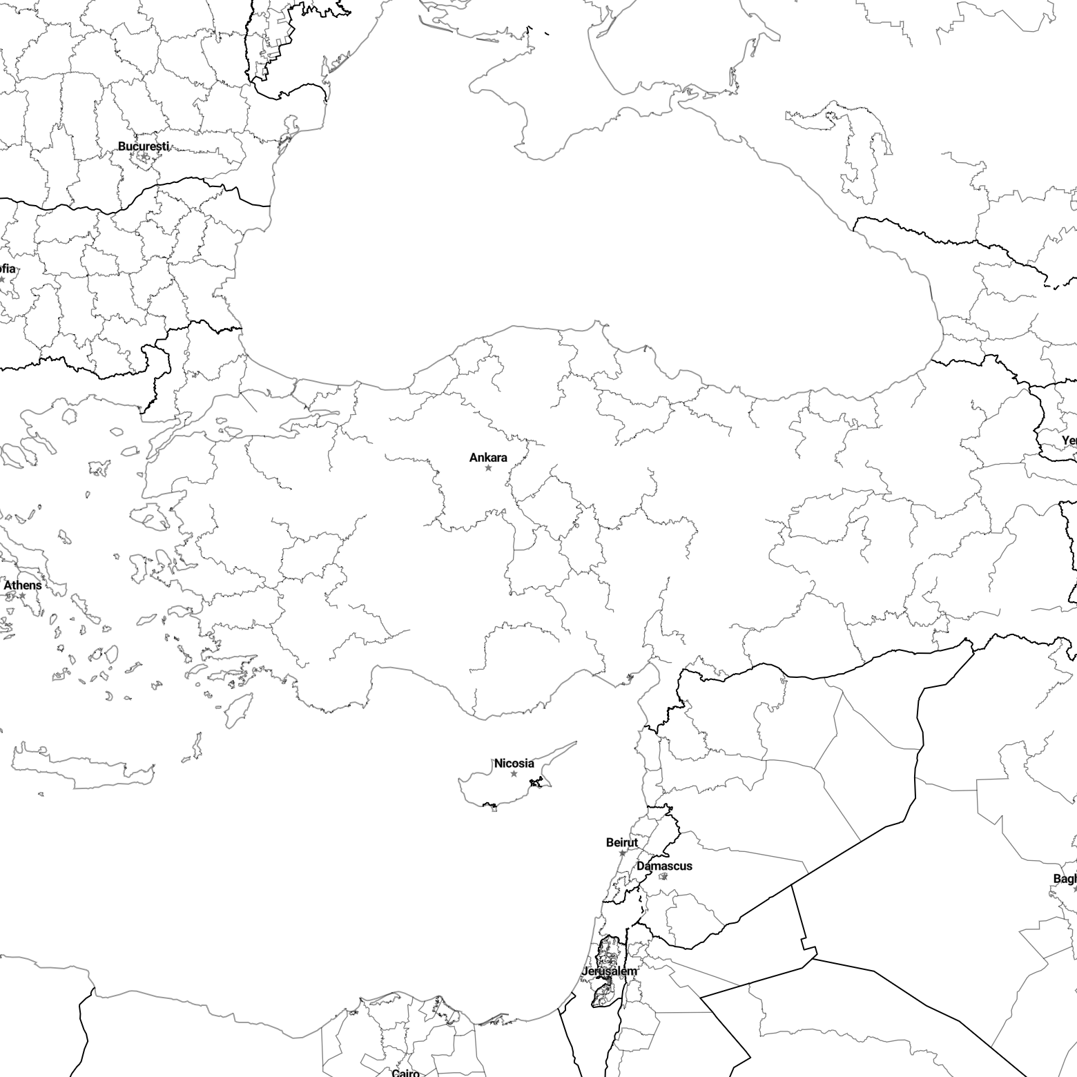 Country borders