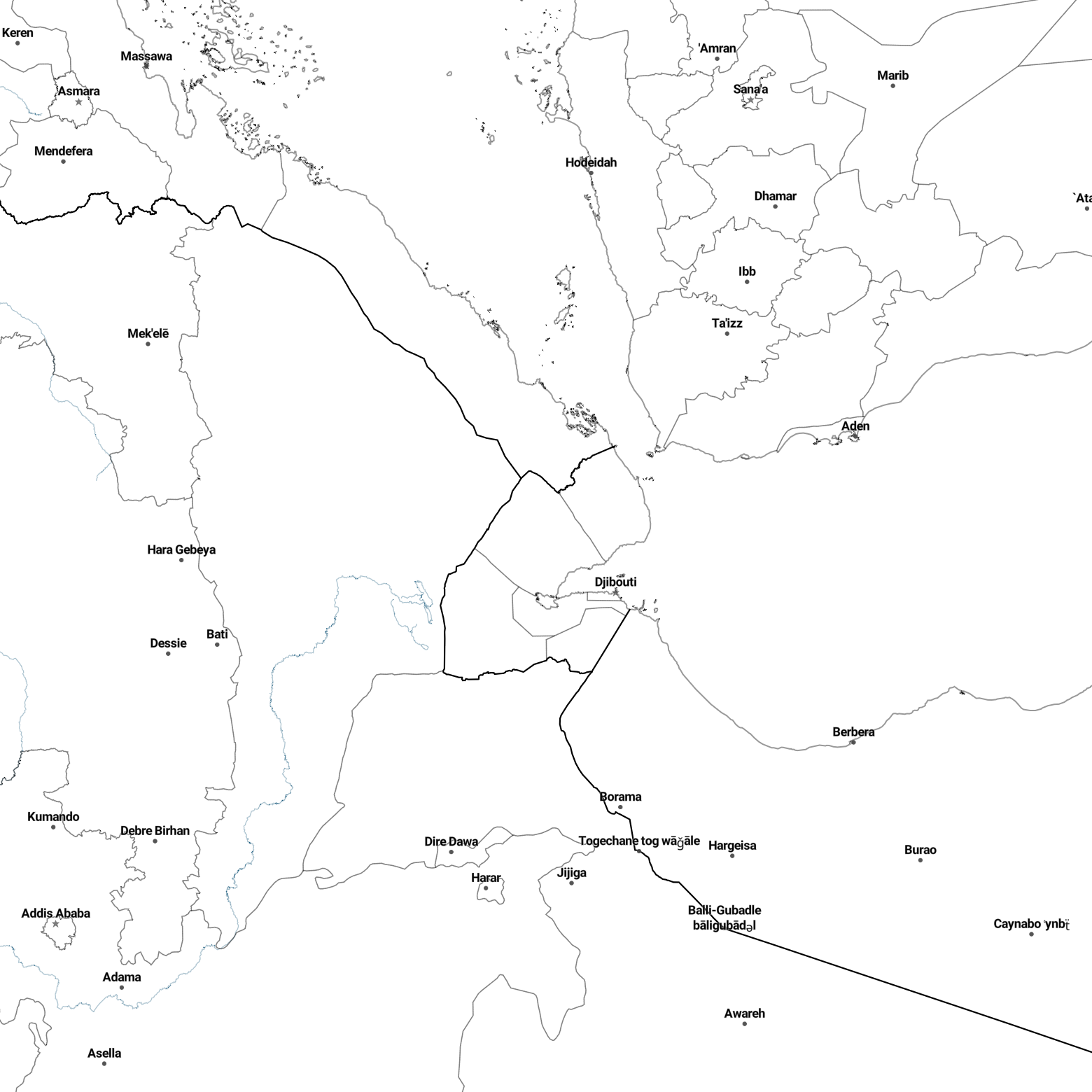 Country borders