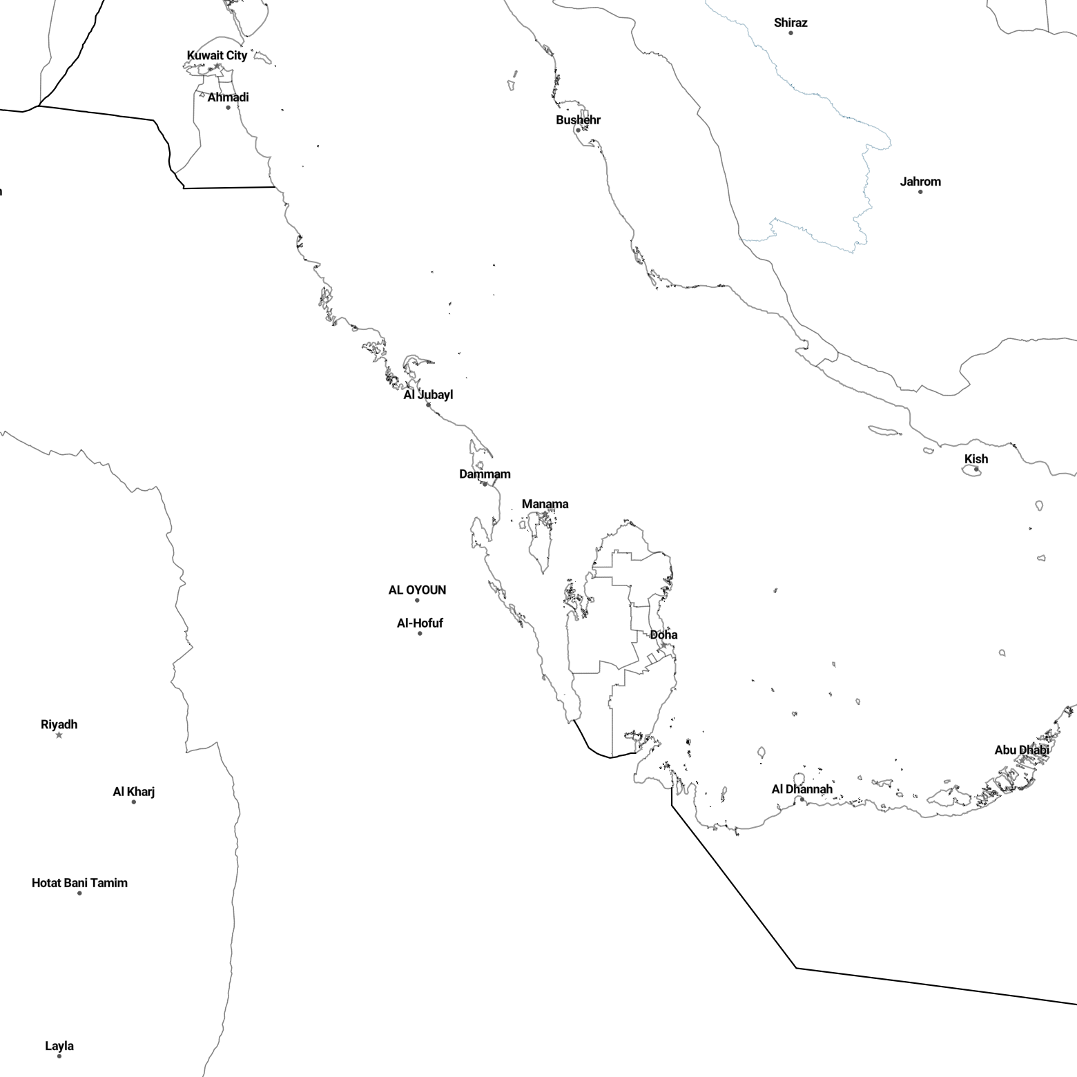 Country borders