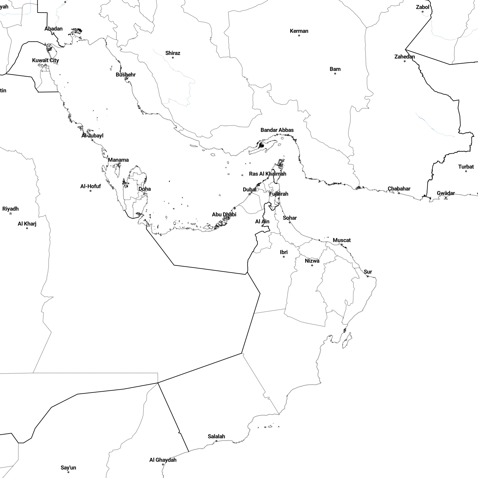 Country borders