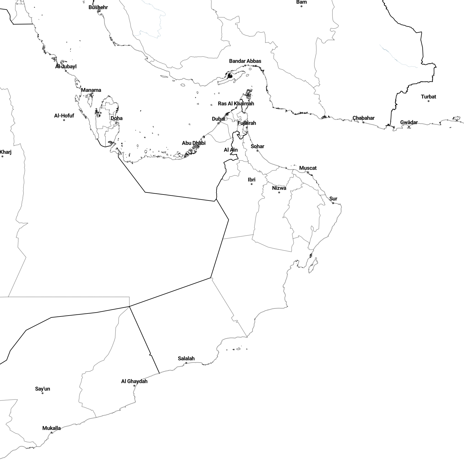 Country borders