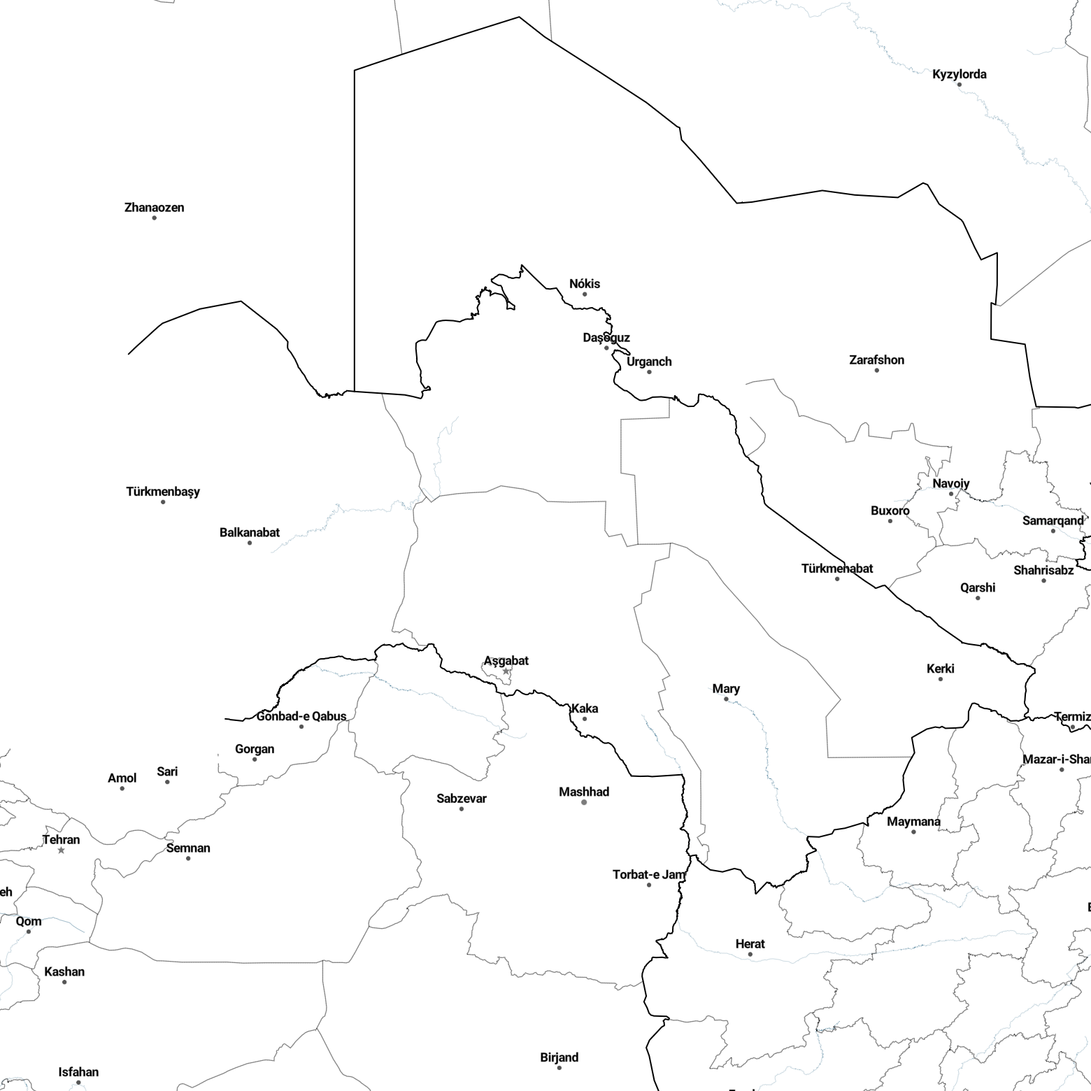 Country borders