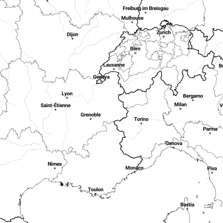 Country borders