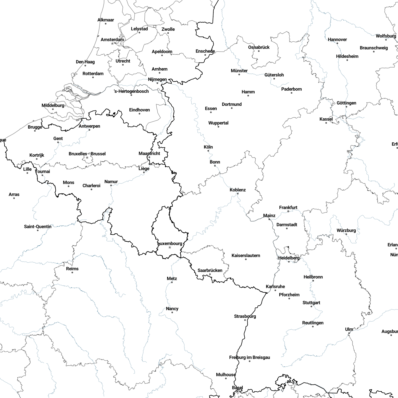 Country borders