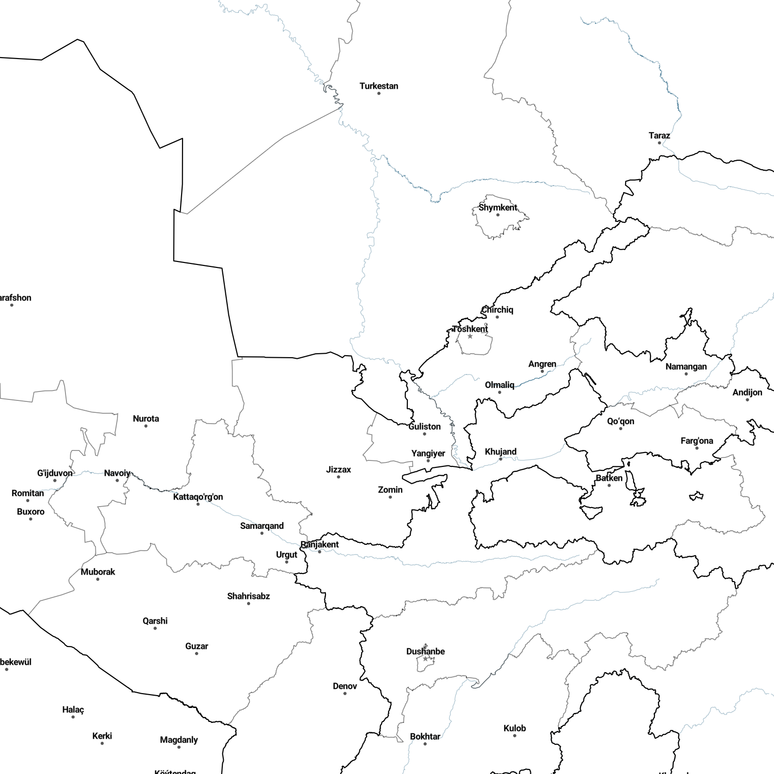 Country borders