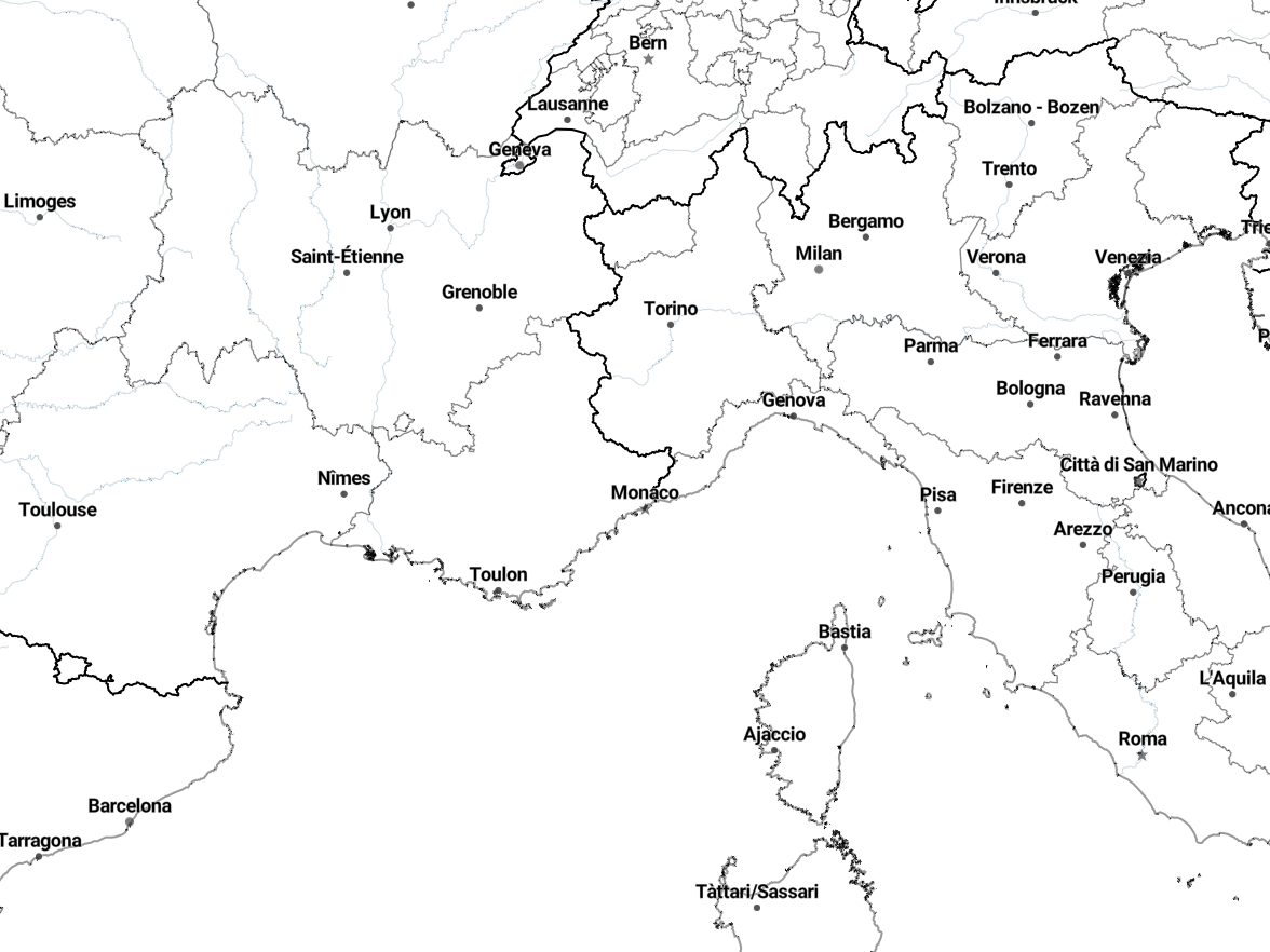 Country borders