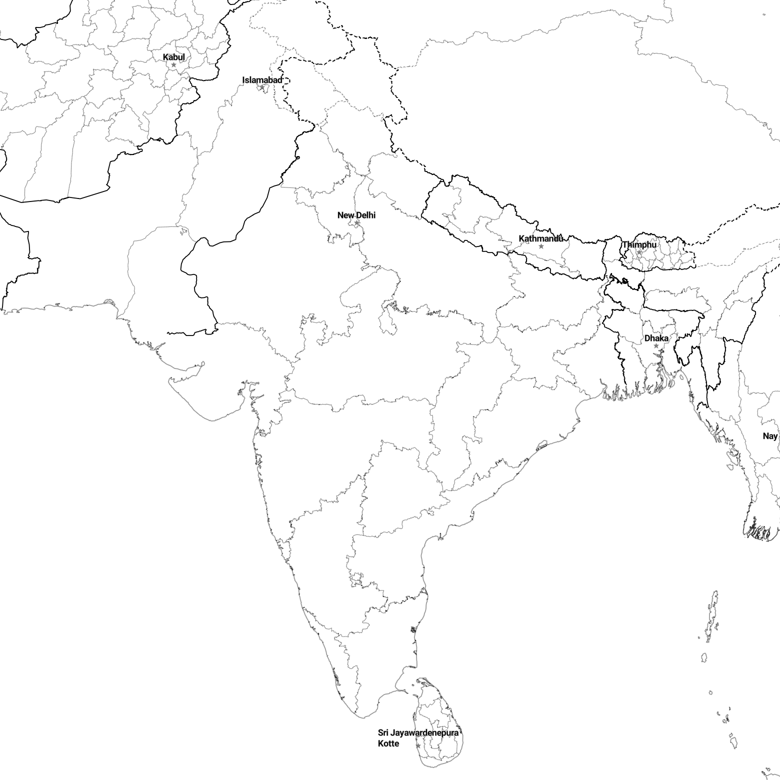 Country borders