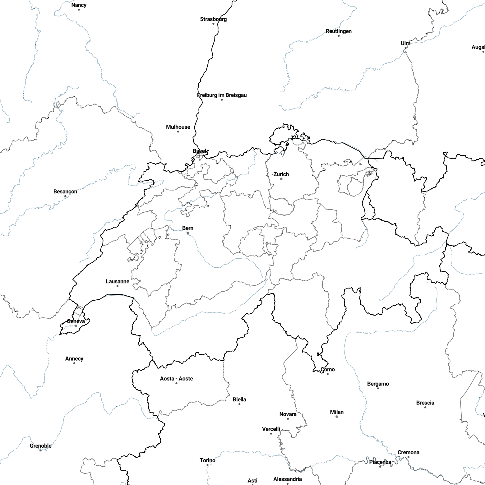 Country borders