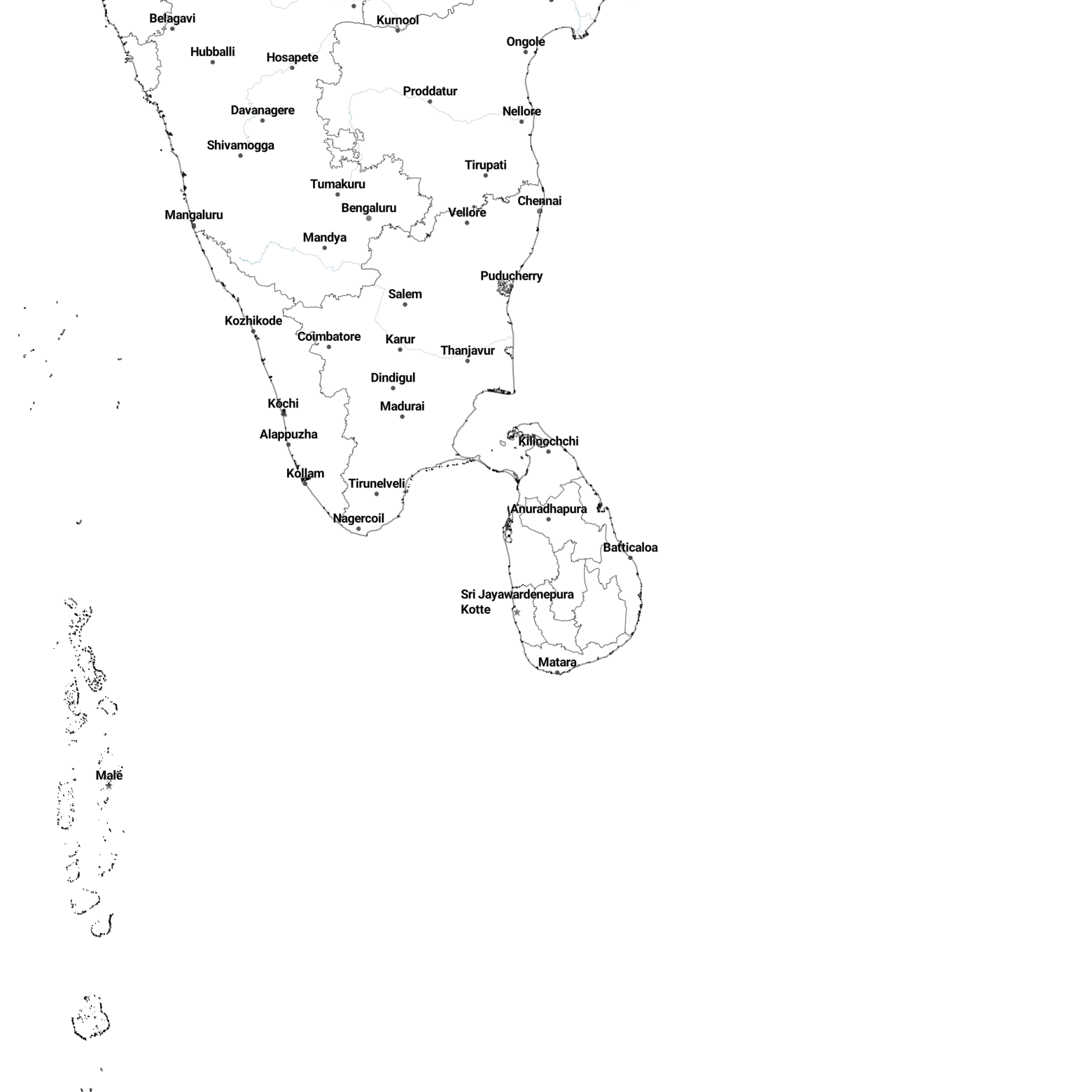 Country borders