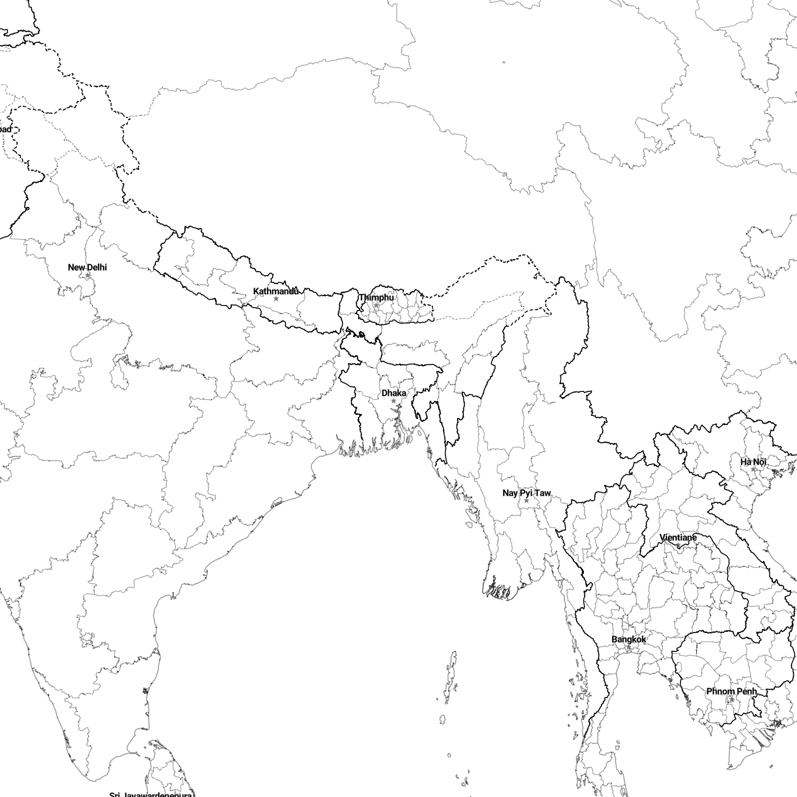 Country borders